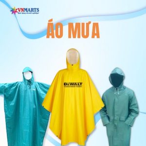 Mũ bảo hiểm và áo mưa in logo trường