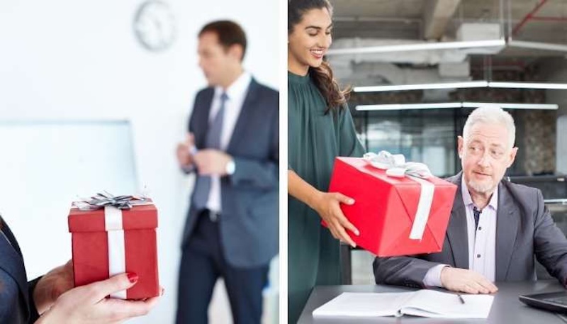 Cách nói khi biếu quà cho sếp nam