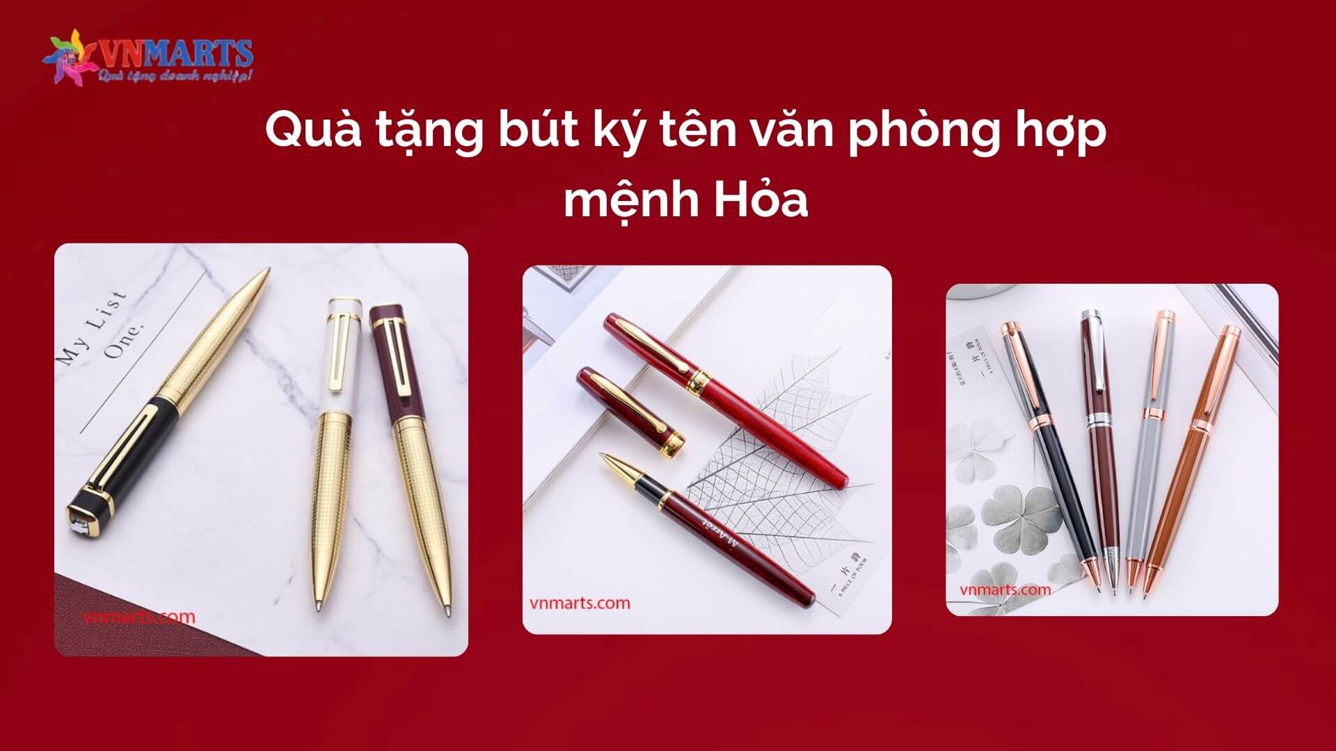Quà tặng bút ký tên văn phòng hợp mệnh Hỏa